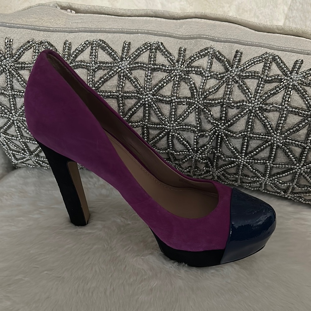 Elegant Purple and Navy Women's Heels